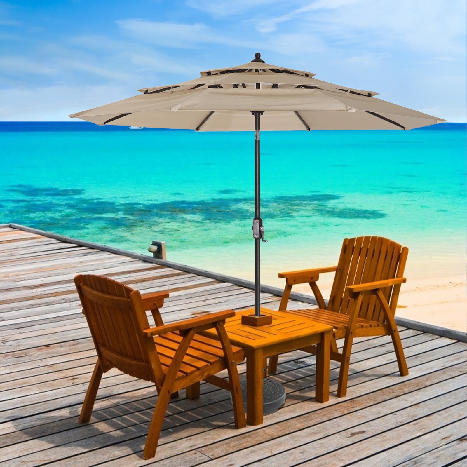 Arlmont & Co. Escondido 106.3'' Beach Umbrella Arlmont & Co. Escondido 106.3'' Beach Umbrella